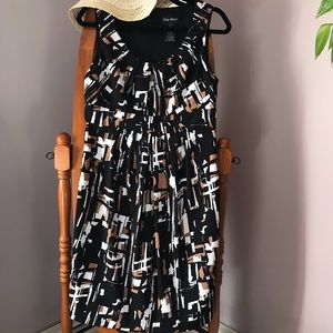 Sleeveless dress knee length.